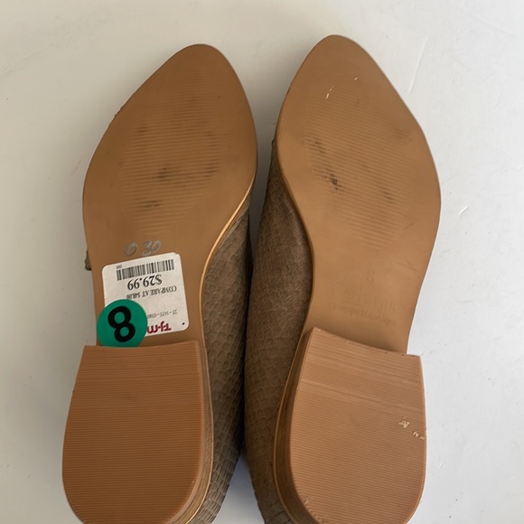 Catherine Malandrino beige open side flat shoes size 8 - Picture 8 of 9